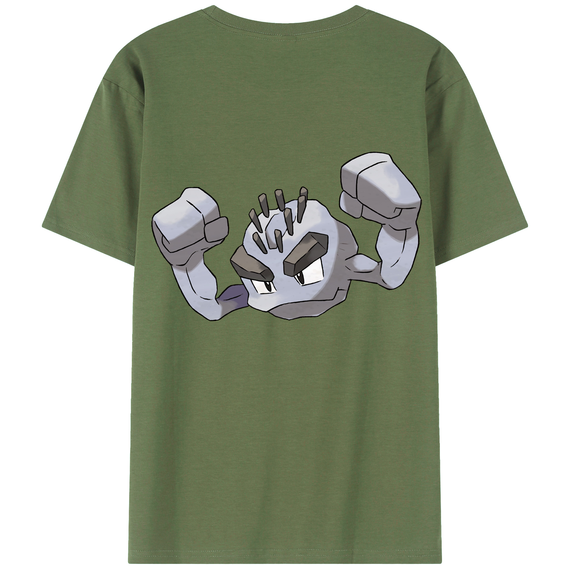 （画像用） ポケットモンスター Pokémon 綿100％ メンズ半袖Tシャツ（バックプリント） 通気性